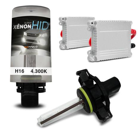 Kit Xênon Completo H16 4300K 35W 12V Lâmpada com Tonalidade Branca e Reator Função Anti Flicker - Prime Menor preço em Kit Xênon Completo H16 4300K 35W 12V Lâmpada com Tonalidade Branca e Reator Função Anti Flicker - Prime