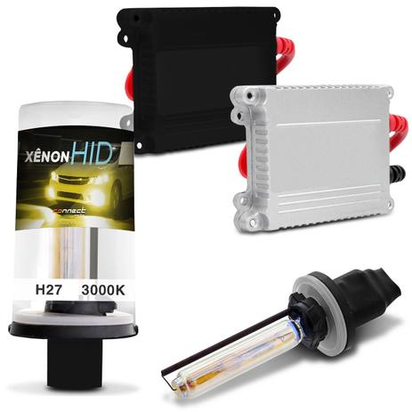 Kit Xênon Completo H27 3000K 35W 12V Tonalidade Amarela Gold com Reator Função Anti Flicker - Kit iluminação Menor preço em Kit Xênon Completo H27 3000K 35W 12V Tonalidade Amarela Gold com Reator Função Anti Flicker - Kit iluminação