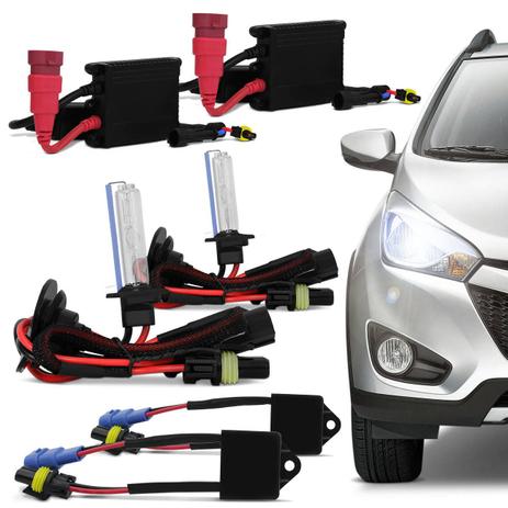 Kit Xenon Completo H3 4300K Tonalidade Branca + Canceller 12V - Kit iluminação Menor preço em Kit Xenon Completo H3 4300K Tonalidade Branca + Canceller 12V - Kit iluminação