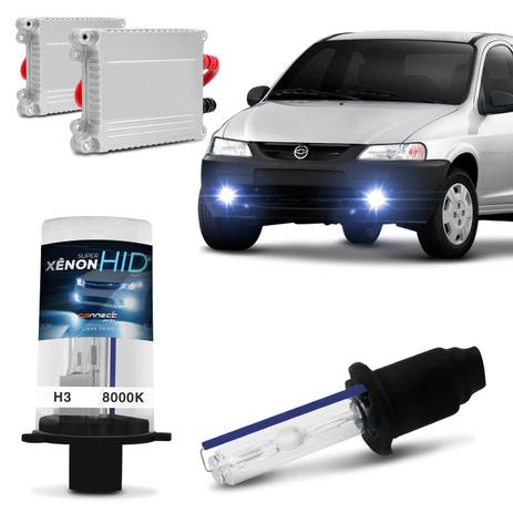 Kit Xênon Completo H3 8000K Farol Milha Celta 00 A 05 Tonalidade Azulada Reator Função Anti Flicker - Kit iluminação é boa?