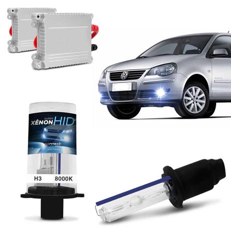 Kit Xênon Completo H3 8000K Farol Milha Polo Sedan 02 A 06 Tonalidade Azulada Reator Anti Flicker - Prime é ruim? Kit Xênon Completo H3 8000K Farol Milha Polo Sedan 02 A 06 Tonalidade Azulada Reator Anti Flicker - Prime é boa?