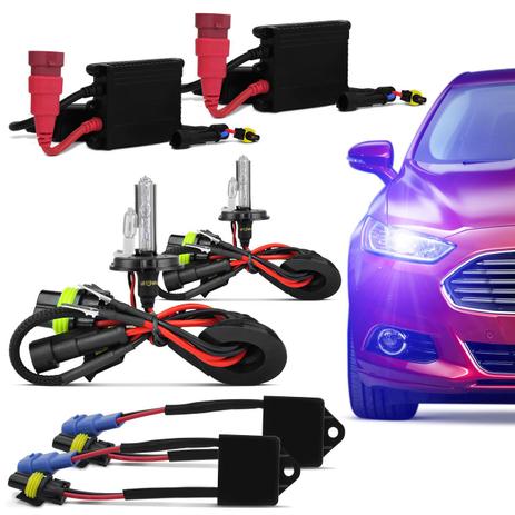 Menor preço em Kit Xenon Completo H3 8000K Tonalidade Azulada + Canceller 12V - Prime