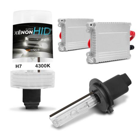 Kit Xênon Completo H7 4300K 35W 12V Lâmpada com Tonalidade Branca e Reator Função Anti Flicker - Prime Menor preço em Kit Xênon Completo H7 4300K 35W 12V Lâmpada com Tonalidade Branca e Reator Função Anti Flicker - Prime