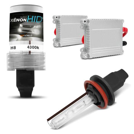 Kit Xênon Completo H8 4300K 35W 12V Lâmpada com Tonalidade Branca e Reator Função Anti Flicker - Prime Menor preço em Kit Xênon Completo H8 4300K 35W 12V Lâmpada com Tonalidade Branca e Reator Função Anti Flicker - Prime