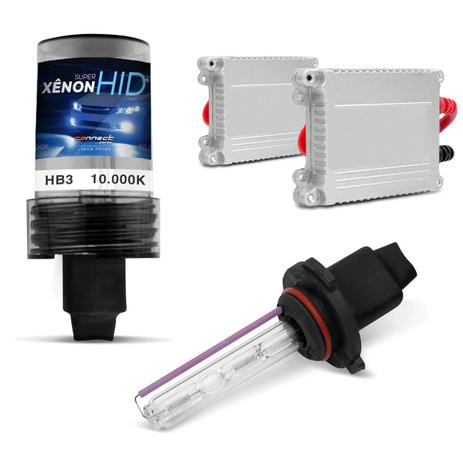 Kit Xênon Completo HB3 10000K 35W 12V Lâmpada Azul Violeta com Reator Função Anti Flicker - Prime é boa?