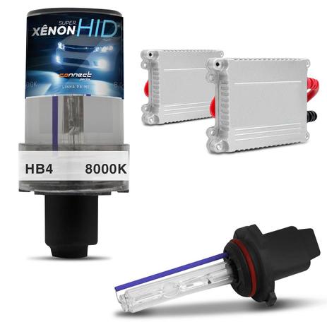 Kit Xênon Completo HB4 8000K Tonalidade Azul com Reator e Lampada 12V 35W - Kit iluminação Menor preço em Kit Xênon Completo HB4 8000K Tonalidade Azul com Reator e Lampada 12V 35W - Kit iluminação