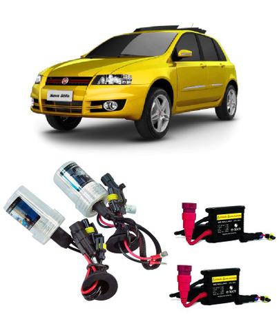 Kit Xenon Farol Alto Fiat Stilo H7 8000k - Hid Menor preço em Kit Xenon Farol Alto Fiat Stilo H7 8000k - Hid