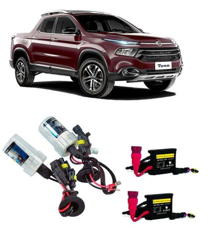 Kit Xenon Farol De Milha Fiat Toro H11 8000k - Hid Menor preço em Kit Xenon Farol De Milha Fiat Toro H11 8000k - Hid