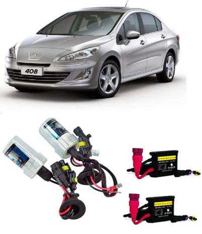 Kit Xenon Farol De Milha Peugeot 408 2010 / 2013 H11 8000k - Hid Menor preço em Kit Xenon Farol De Milha Peugeot 408 2010 / 2013 H11 8000k - Hid