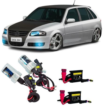 Kit Xenon Farol Simples Alto E Baixo Vw Gol G4 H4-2 8000k - Hid Menor preço em Kit Xenon Farol Simples Alto E Baixo Vw Gol G4 H4-2 8000k - Hid