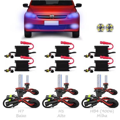 Kit Xenon Gol G5 Saveiro Voyage Farol Duplo H7 H1 + Milha HB4 8000k - Techone é ruim? Kit Xenon Gol G5 Saveiro Voyage Farol Duplo H7 H1 + Milha HB4 8000k - Techone é boa?