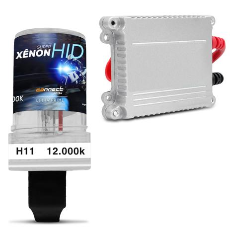 Kit Xênon Moto Completo H11 12000K 12V 35W Tonalidade Azul Violeta Escuro Reator Função Anti Flicker - Prime Menor preço em Kit Xênon Moto Completo H11 12000K 12V 35W Tonalidade Azul Violeta Escuro Reator Função Anti Flicker - Prime