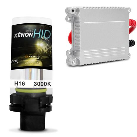 Kit Xênon Moto Completo H16 3000K 12V 35W Tonalidade Amarela Gold Aplicação Farol com Reator - Kit iluminação Menor preço em Kit Xênon Moto Completo H16 3000K 12V 35W Tonalidade Amarela Gold Aplicação Farol com Reator - Kit iluminação