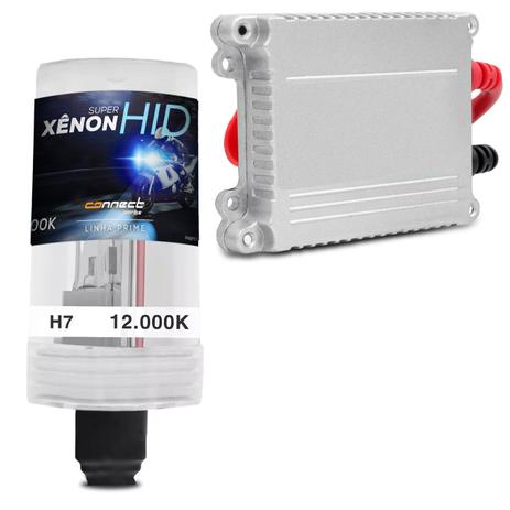 Kit Xênon Moto Completo H7 12000K 12V 35W Tonalidade Azul Violeta Escuro Reator Função Anti Flicker - Prime Menor preço em Kit Xênon Moto Completo H7 12000K 12V 35W Tonalidade Azul Violeta Escuro Reator Função Anti Flicker - Prime
