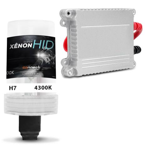 Kit Xênon Moto Completo H7 4300K 35W 12V Tonalidade Branca com Reator Função Anti Flicker - Prime Menor preço em Kit Xênon Moto Completo H7 4300K 35W 12V Tonalidade Branca com Reator Função Anti Flicker - Prime