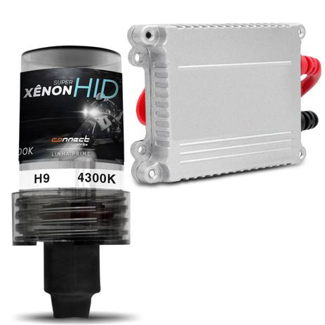 Kit Xênon Moto Completo H9 4300K 35W 12V Tonalidade Branca com Reator Função Anti Flicker - Prime Menor preço em Kit Xênon Moto Completo H9 4300K 35W 12V Tonalidade Branca com Reator Função Anti Flicker - Prime