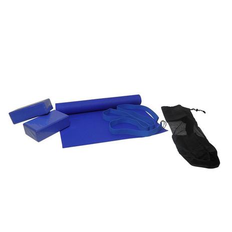 Kit Yoga e Pilates Esteira Tapete Blocos Bolsa Cinta Exercicio Azul - Ab midia Menor preço em Kit Yoga e Pilates Esteira Tapete Blocos Bolsa Cinta Exercicio Azul - Ab midia