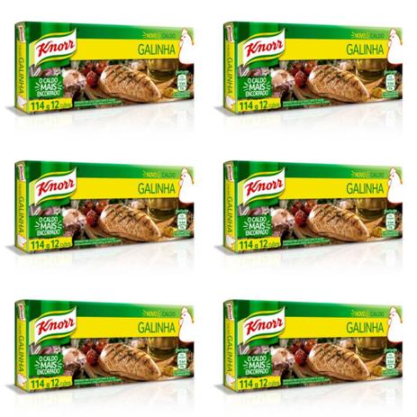 Knorr Caldo De Galinha 114g (Kit C/06) Menor preço em Knorr Caldo De Galinha 114g (Kit C/06)