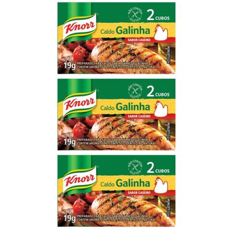 Knorr Caldo De Galinha 19g (Kit C/03) Menor preço em Knorr Caldo De Galinha 19g (Kit C/03)