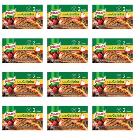 Knorr Caldo De Galinha 19g (Kit C/12) Menor preço em Knorr Caldo De Galinha 19g (Kit C/12)