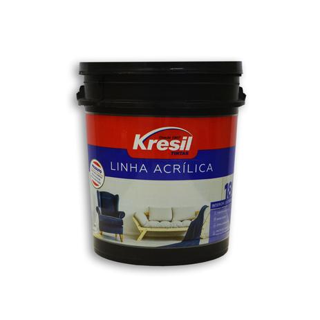 Kresil Acrílico Fosco 18L Branco - Tintas kresil Menor preço em Kresil Acrílico Fosco 18L Branco - Tintas kresil