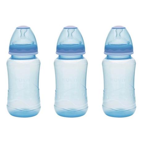 Kuka 1446 Mamadeira Aquarela Orto Big Azul 330ml (Kit C/03) Menor preço em Kuka 1446 Mamadeira Aquarela Orto Big Azul 330ml (Kit C/03)