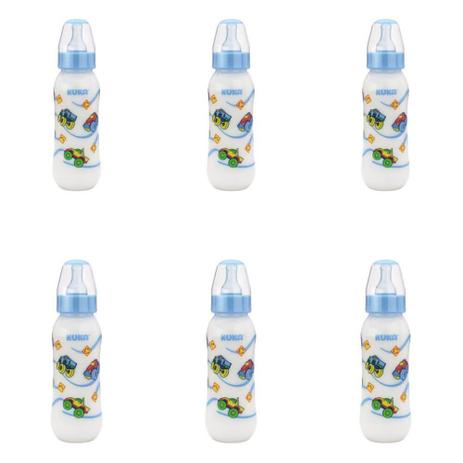 Kuka 1477 Mamadeira Natural Color Azul 250ml (Kit C/06) Menor preço em Kuka 1477 Mamadeira Natural Color Azul 250ml (Kit C/06)