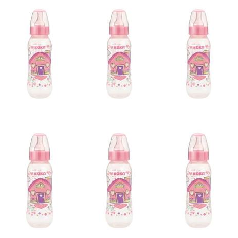 Kuka 1542 Mamadeira Natural Color Rosa 250ml (Kit C/06) Menor preço em Kuka 1542 Mamadeira Natural Color Rosa 250ml (Kit C/06)