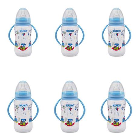Kuka 1581 Mamadeira Natural O Big Alça Azul 330ml (Kit C/06) Menor preço em Kuka 1581 Mamadeira Natural O Big Alça Azul 330ml (Kit C/06)