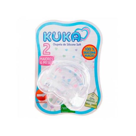 Kuka 2705 Chupeta 100 Silicone Nº2 Orto Transparente Menor preço em Kuka 2705 Chupeta 100 Silicone Nº2 Orto Transparente