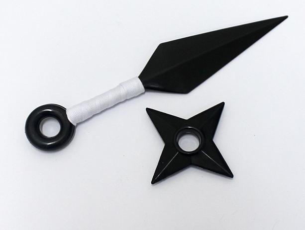 Kunai + Shuriken Naruto Cosplay Estrela Ninja Menor preço em Kunai + Shuriken Naruto Cosplay Estrela Ninja