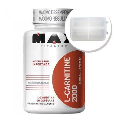 L-Carnitine 2000 - 120 cápsulas + Porta Cápsulas transparente - Max Titanium Menor preço em L-Carnitine 2000 - 120 cápsulas + Porta Cápsulas transparente - Max Titanium
