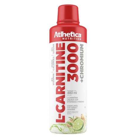 L-CARNITINE 3000 + CHROMIUM (480 ml) - Athlética Menor preço em L-CARNITINE 3000 + CHROMIUM (480 ml) - Athlética
