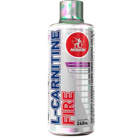 L-Carnitine Fire - 240 ml - Midway Menor preço em L-Carnitine Fire - 240 ml - Midway