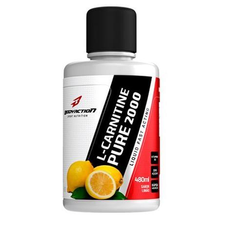 L-Carnitine Pure 2000 - 480 ml Limão - BodyAction Menor preço em L-Carnitine Pure 2000 - 480 ml Limão - BodyAction