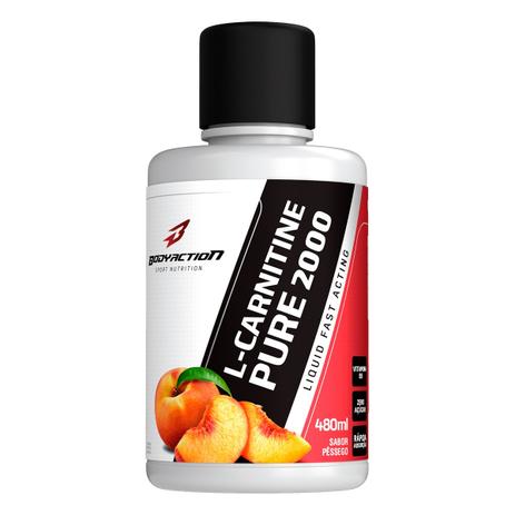 L-carnitine pure 2000 pessego 480ml - bodyaction termogenico - Body action Menor preço em L-carnitine pure 2000 pessego 480ml - bodyaction termogenico - Body action