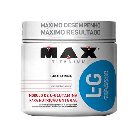 L-G L-Glutamina 300gr - Max Titanium Menor preço em L-G L-Glutamina 300gr - Max Titanium