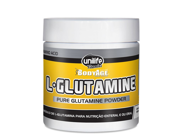 L-Glutamina 100 pura em pó 300g Unilife Menor preço em L-Glutamina 100 pura em pó 300g Unilife