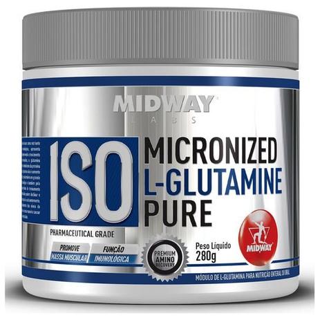 L-Glutamine Powder Micronizada - 280 gramas - Midway Menor preço em L-Glutamine Powder Micronizada - 280 gramas - Midway