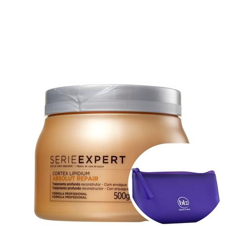 L'Oréal Absolut Repair Cortex Lipidium Instant Reconstructing 500g+Nécessaire Roxo Beleza na Web - L'oréal professionnel Menor preço em L'Oréal Absolut Repair Cortex Lipidium Instant Reconstructing 500g+Nécessaire Roxo Beleza na Web - L'oréal professionnel