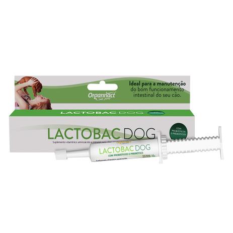 Lactobac Dog 16g - Probiótico pasta para cães - Organnact Menor preço em Lactobac Dog 16g - Probiótico pasta para cães - Organnact