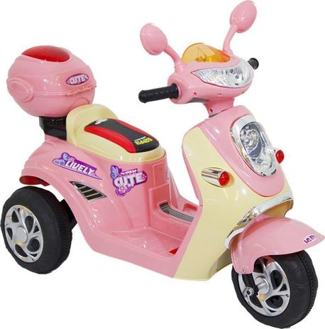 Lambreta Eletrica Infantil 6V - Rosa - Bel brink Menor preço em Lambreta Eletrica Infantil 6V - Rosa - Bel brink