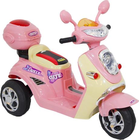 Lambreta Elétrica Infantil 6V Rosa - Belfix Menor preço em Lambreta Elétrica Infantil 6V Rosa - Belfix