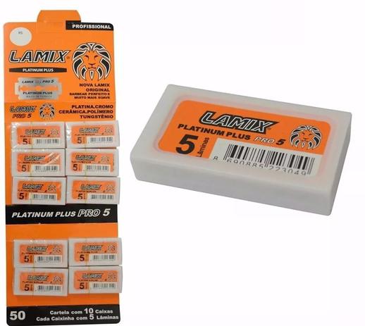 Lâmina de barbeador para barbear Lamix Platinum Plus - 100 lâminas - Produto nacional Menor preço em Lâmina de barbeador para barbear Lamix Platinum Plus - 100 lâminas - Produto nacional