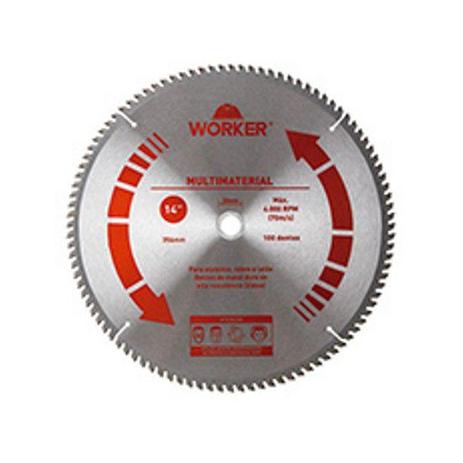 Lâmina de serra circular multimaterial 100 dentes 254mm furo 30mm worker é boa?