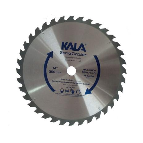 Lâmina de serra circular para madeira 48 dentes 356mm 14pol Kala é ruim? Lâmina de serra circular para madeira 48 dentes 356mm 14pol Kala é boa?