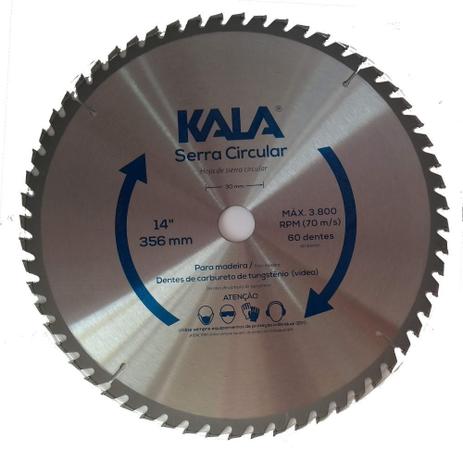 Lâmina de serra circular para madeira 60 dentes 350mm 14pol Kala é ruim? Lâmina de serra circular para madeira 60 dentes 350mm 14pol Kala é boa?