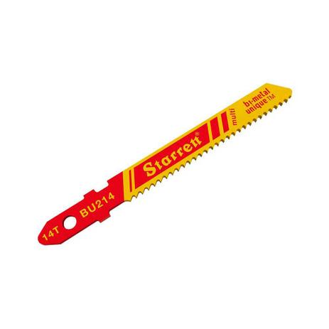 Lâmina de serra tico-tico Multi 51x7,5x1mm 14 dentes BU214-2 Starret - Starrett Menor preço em Lâmina de serra tico-tico Multi 51x7,5x1mm 14 dentes BU214-2 Starret - Starrett