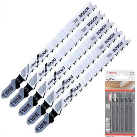 Lâmina para Serra Tico Tico Bosch Corte Limpo T101B 05 Unid Menor preço em Lâmina para Serra Tico Tico Bosch Corte Limpo T101B 05 Unid