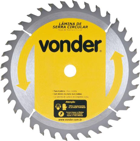 Lamina serra circular vídea 300x30x3,8mm 36 dentes 4400 rpm para madeira - Vonder é boa?